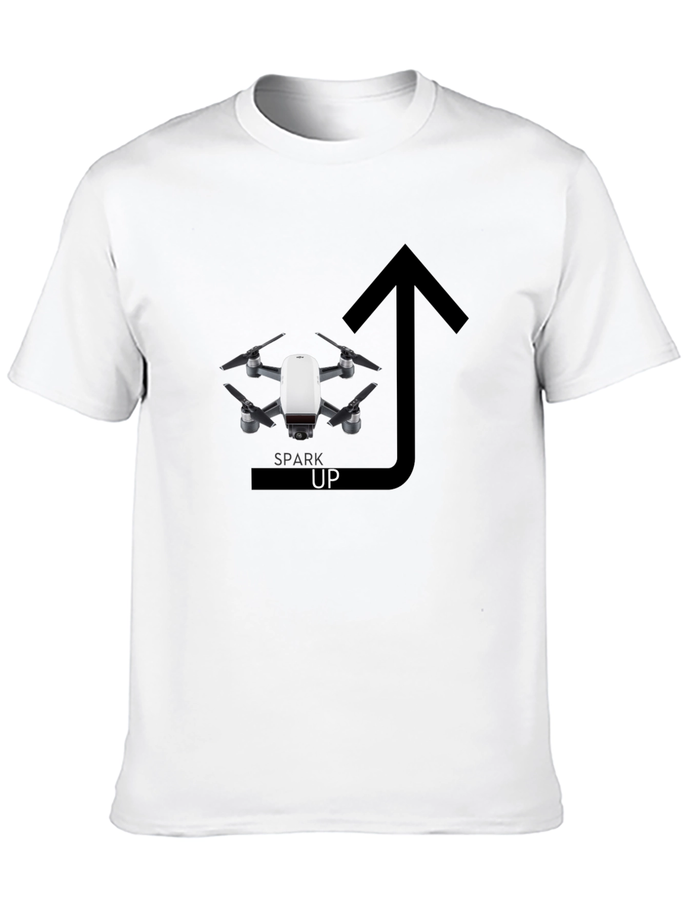 Spark Up Drone T-Shirt - Stylish Graphic Tee