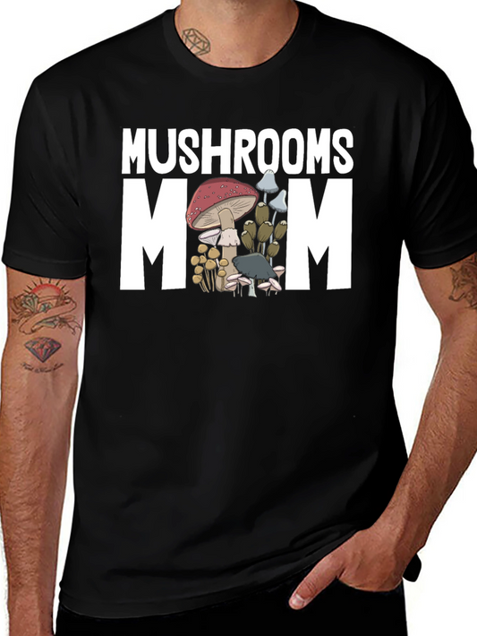 Mushrooms Mom Graphic T-Shirt