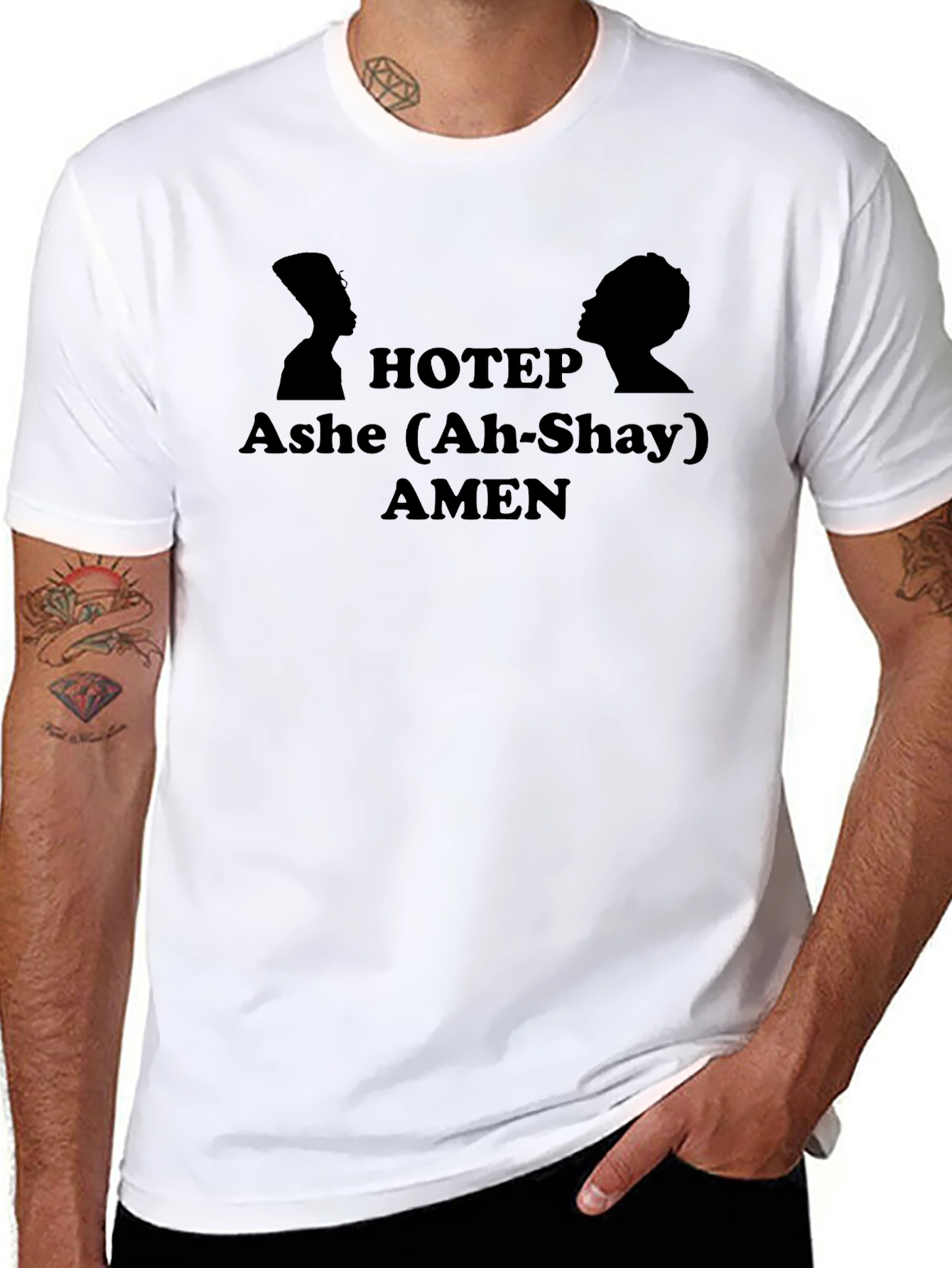 Hotep Ashe Amen T-Shirt - Unisex Black Tee