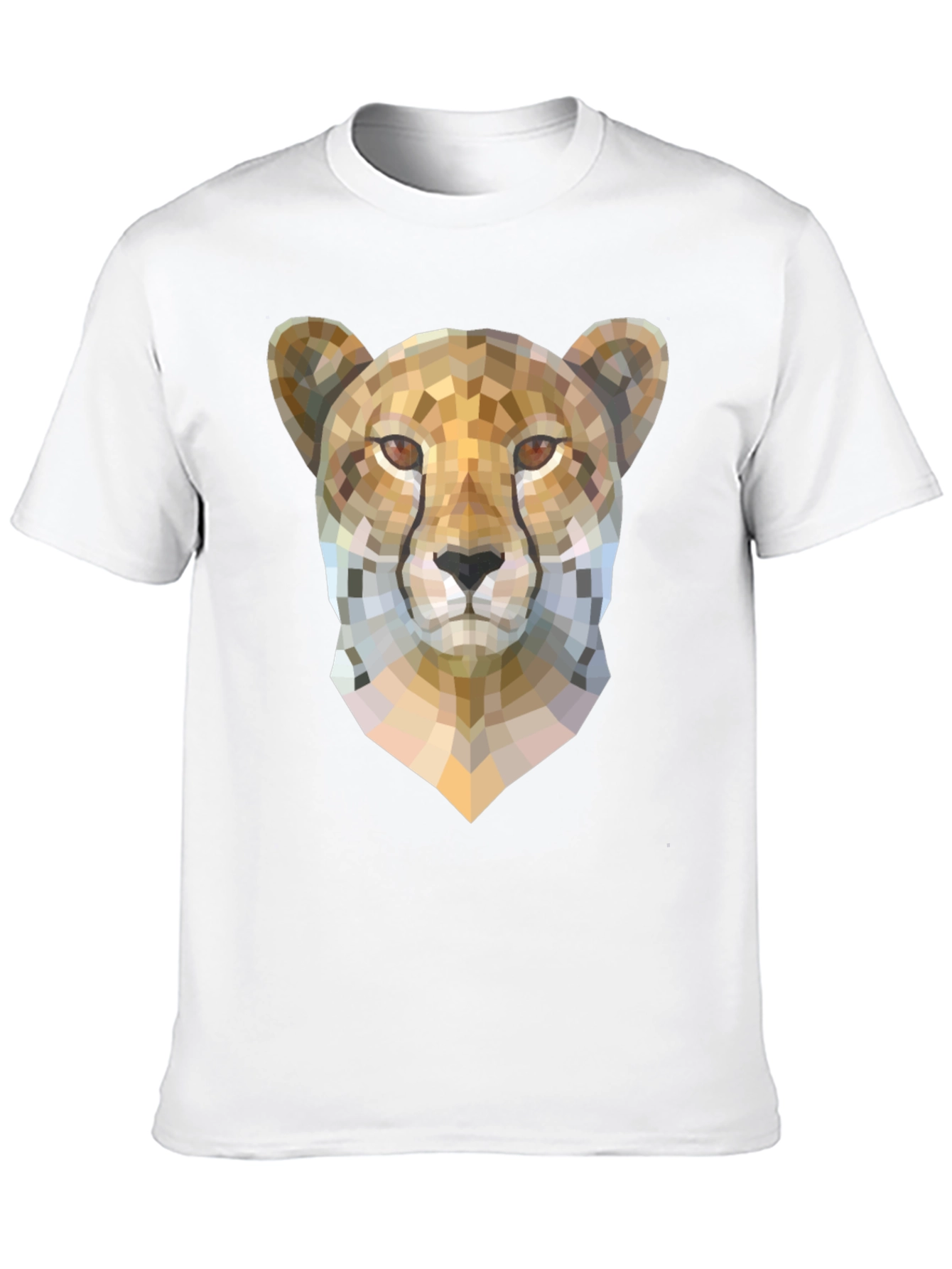 Geometric Cheetah Graphic Tee