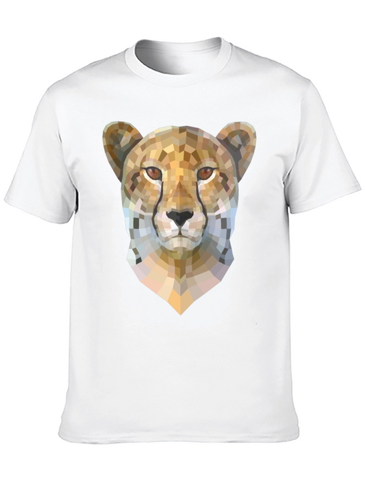 Geometric Cheetah Graphic Tee