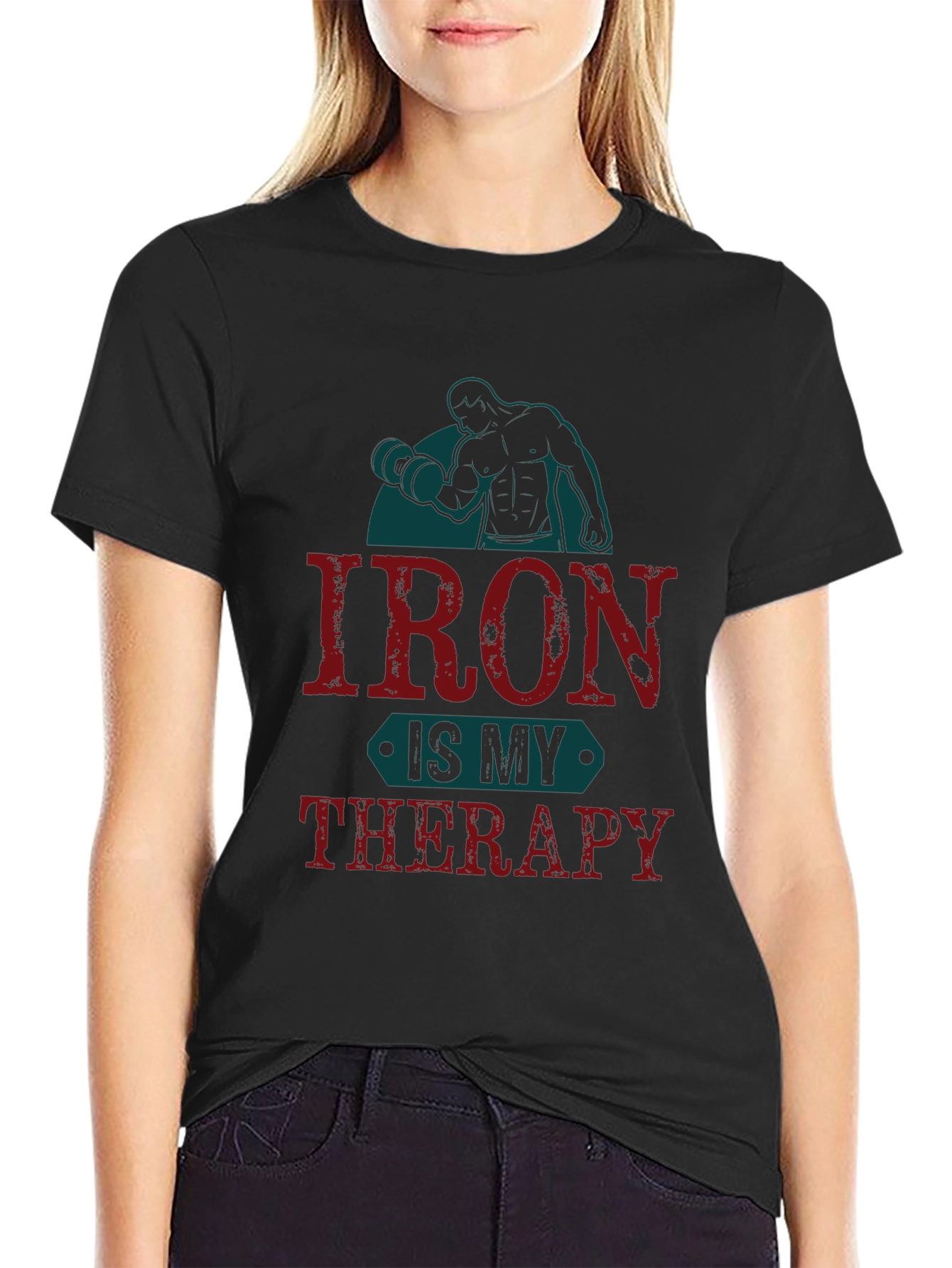 Iron Is My Therapy Graphic T-Shirt