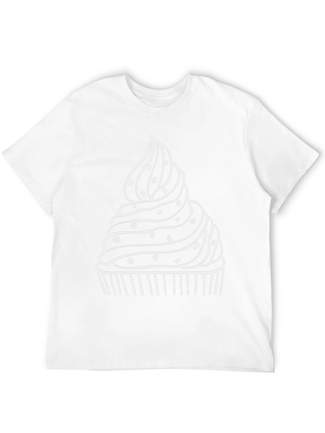 Cupcake Graphic T-Shirt - Black Cotton Tee