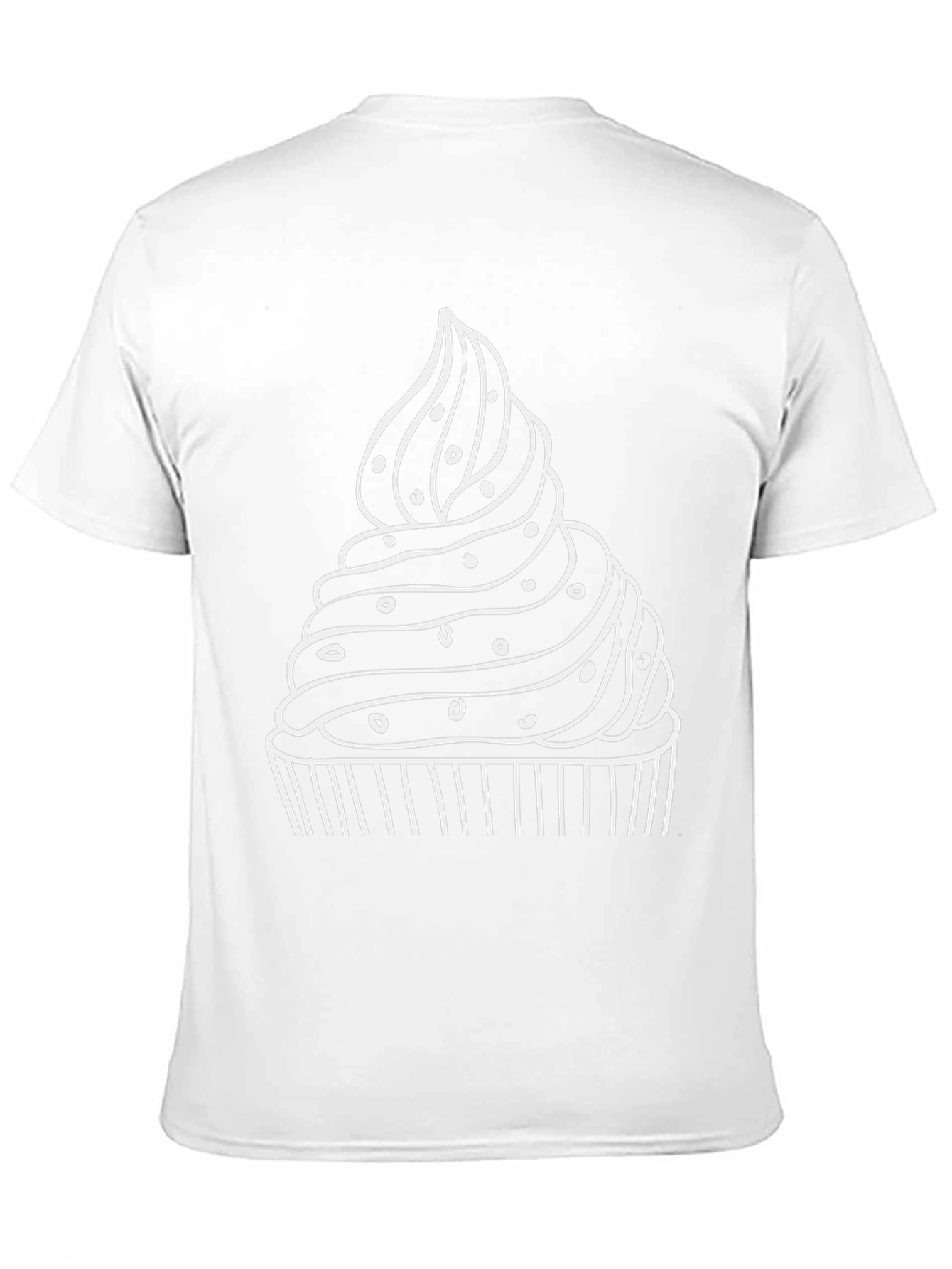 Cupcake Graphic T-Shirt - Black Cotton Tee