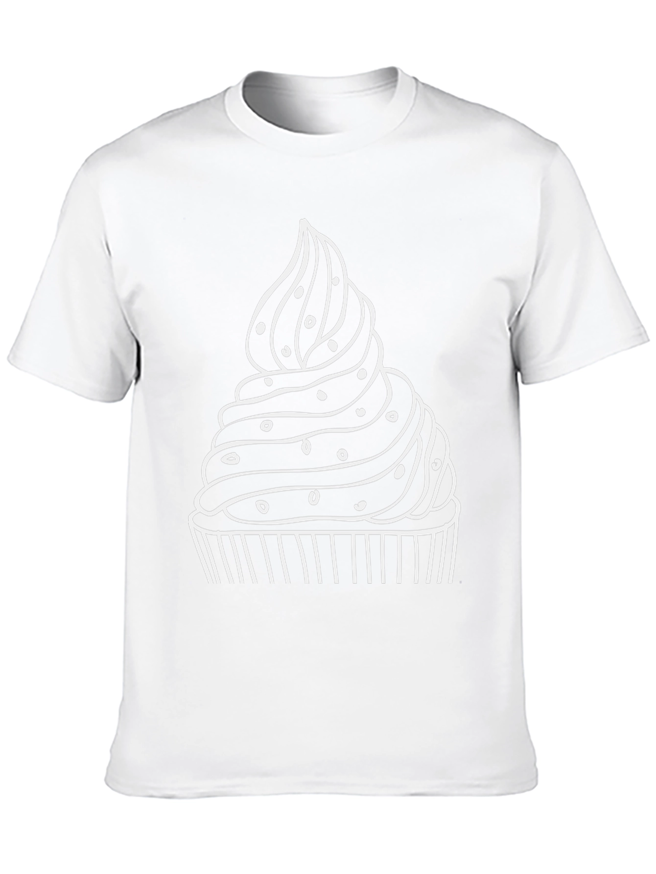Cupcake Graphic T-Shirt - Black Cotton Tee