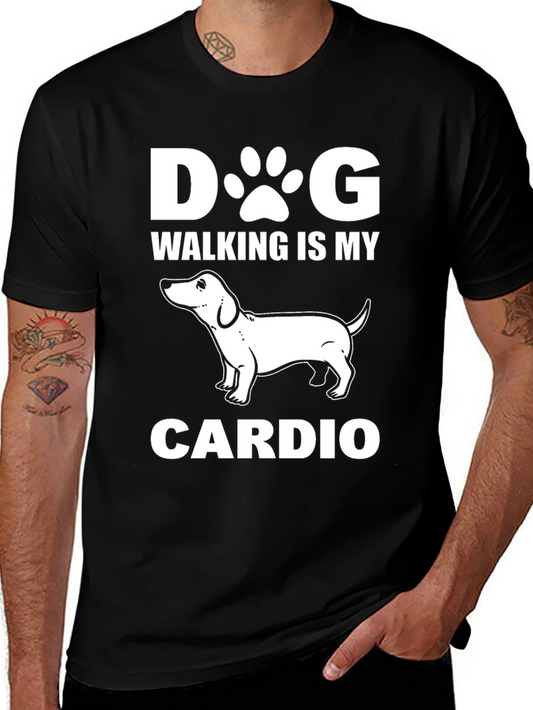 Dog Walking Is My Cardio Graphic T-Shirt