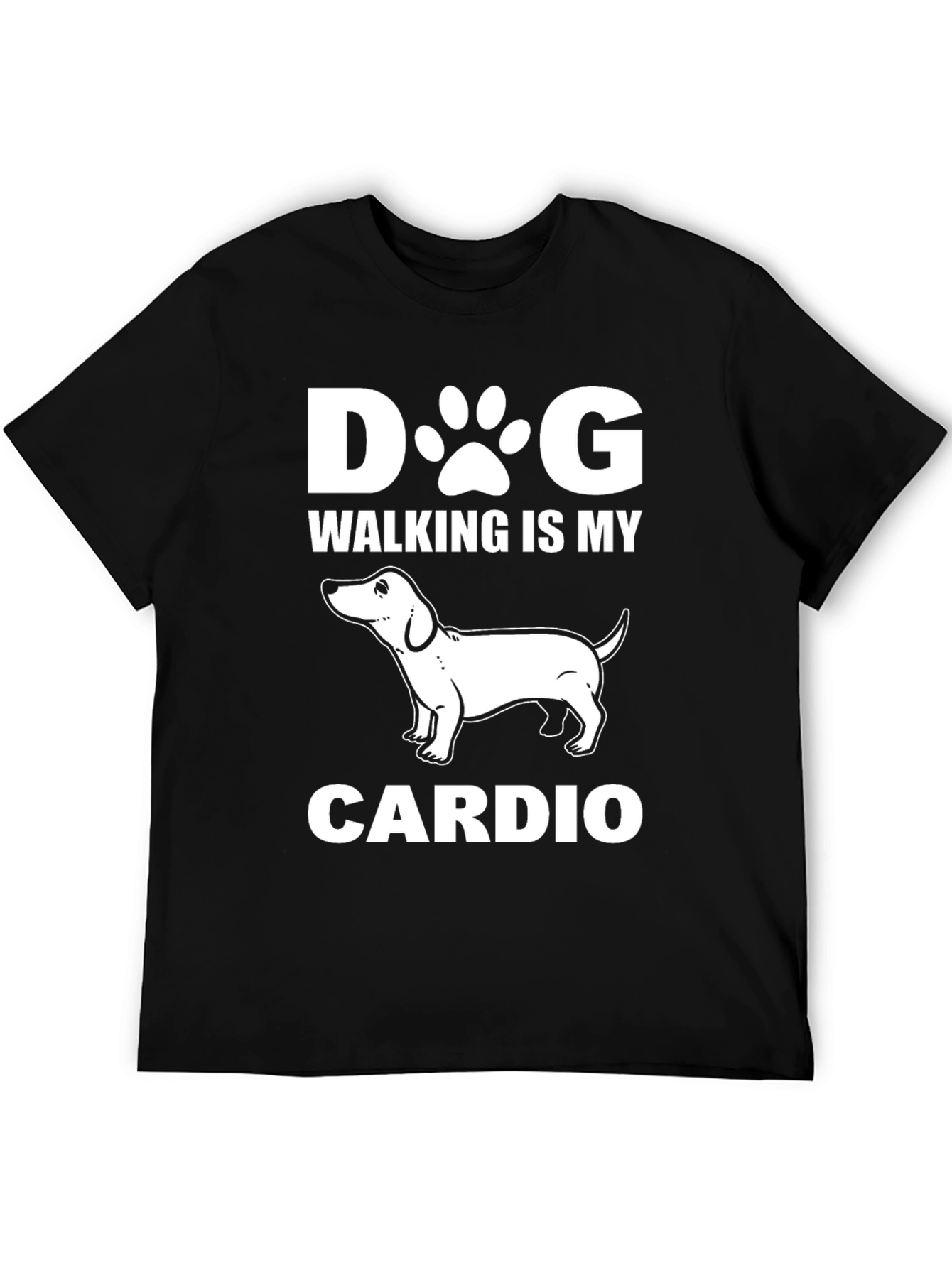 Dog Walking Is My Cardio Graphic T-Shirt