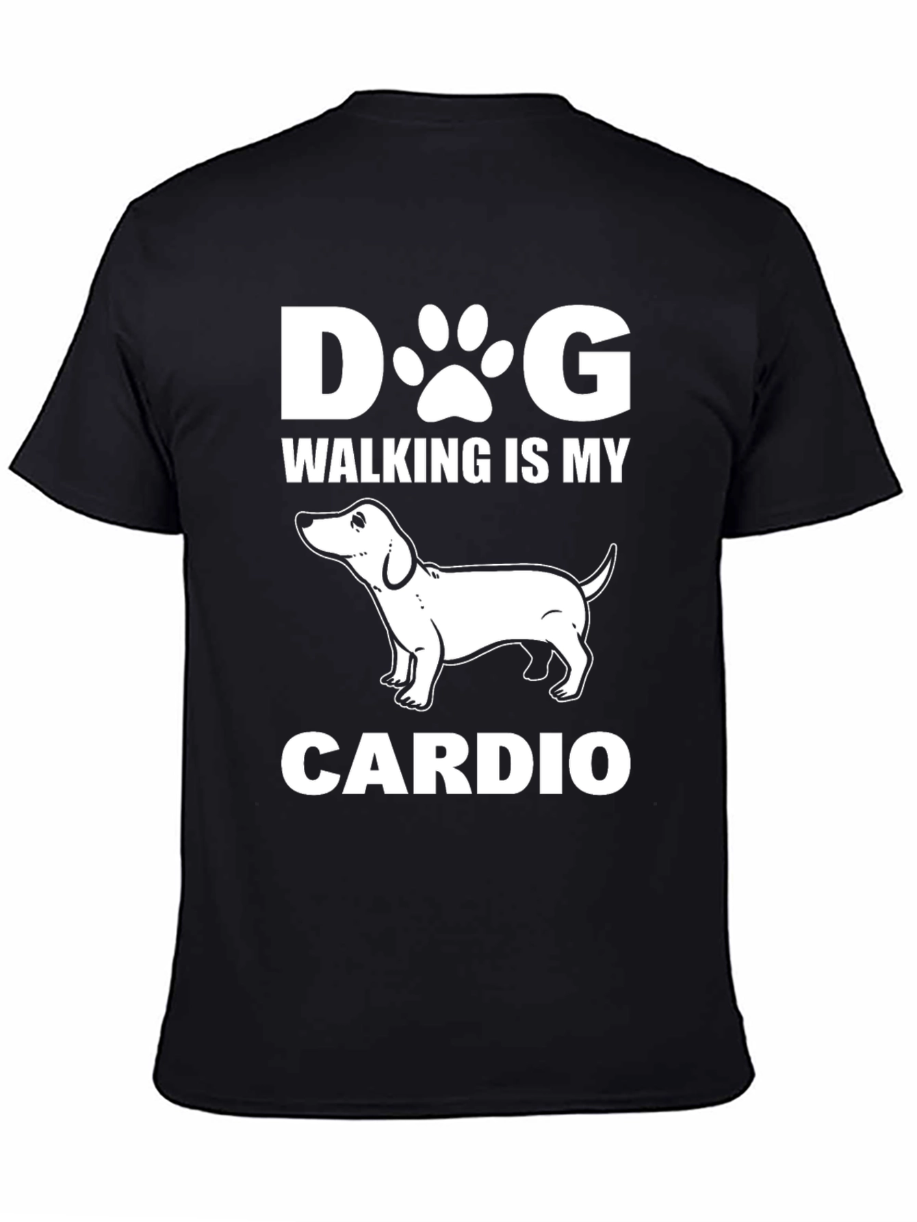 Dog Walking Is My Cardio Graphic T-Shirt