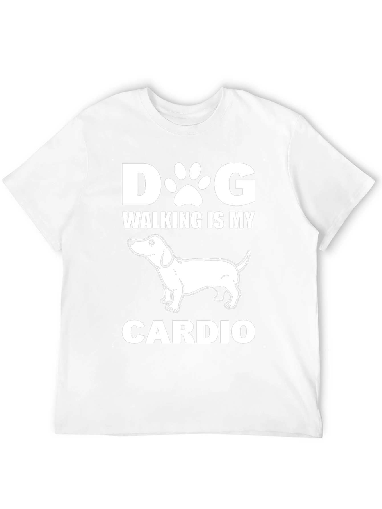 Dog Walking Is My Cardio Graphic T-Shirt