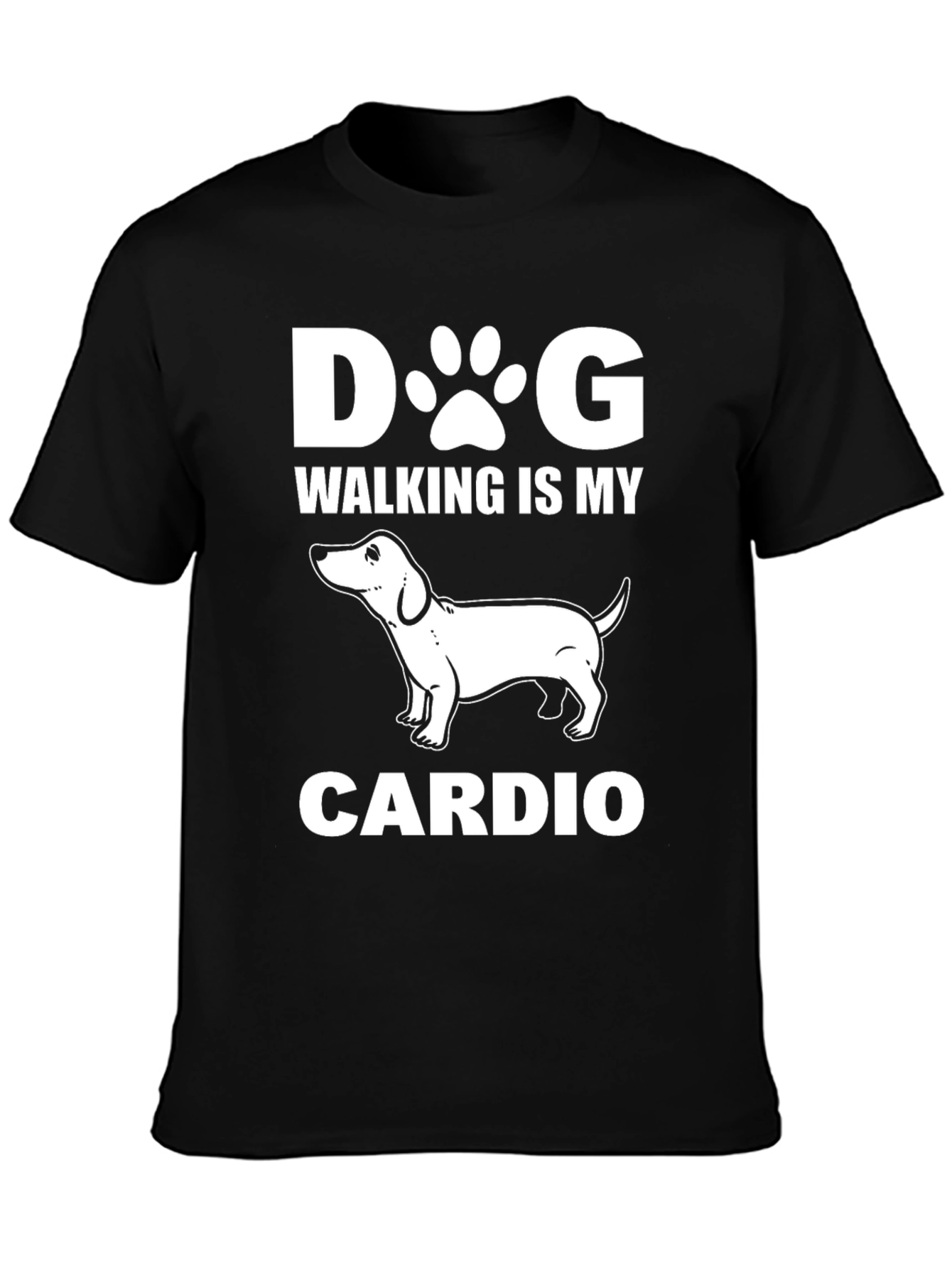Dog Walking Is My Cardio Graphic T-Shirt