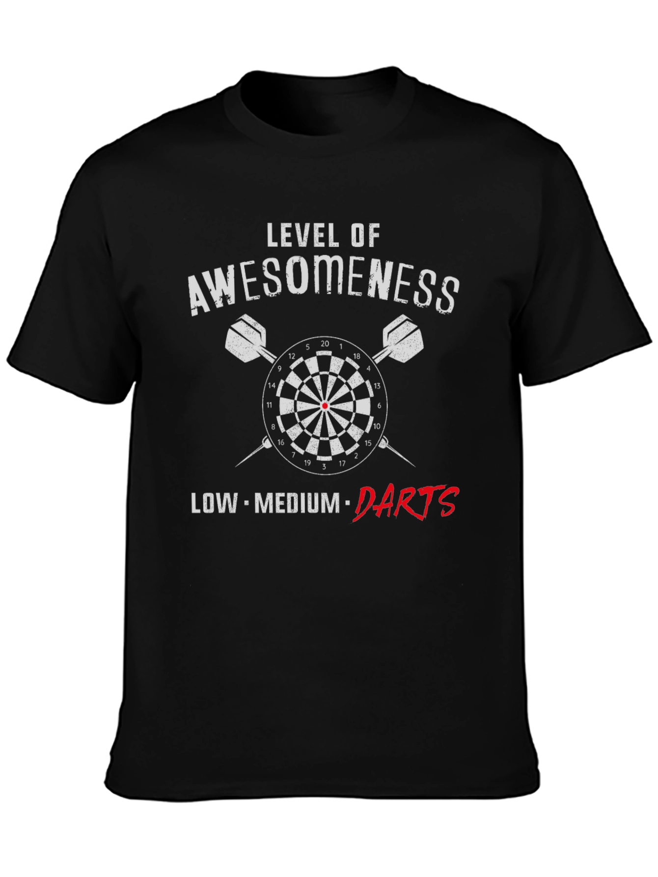 Awesomeness Level Darts Graphic Tee