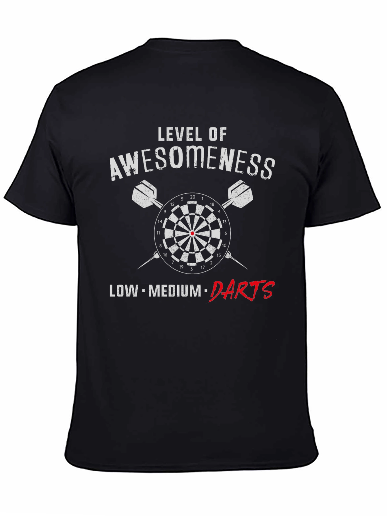 Awesomeness Level Darts Graphic Tee