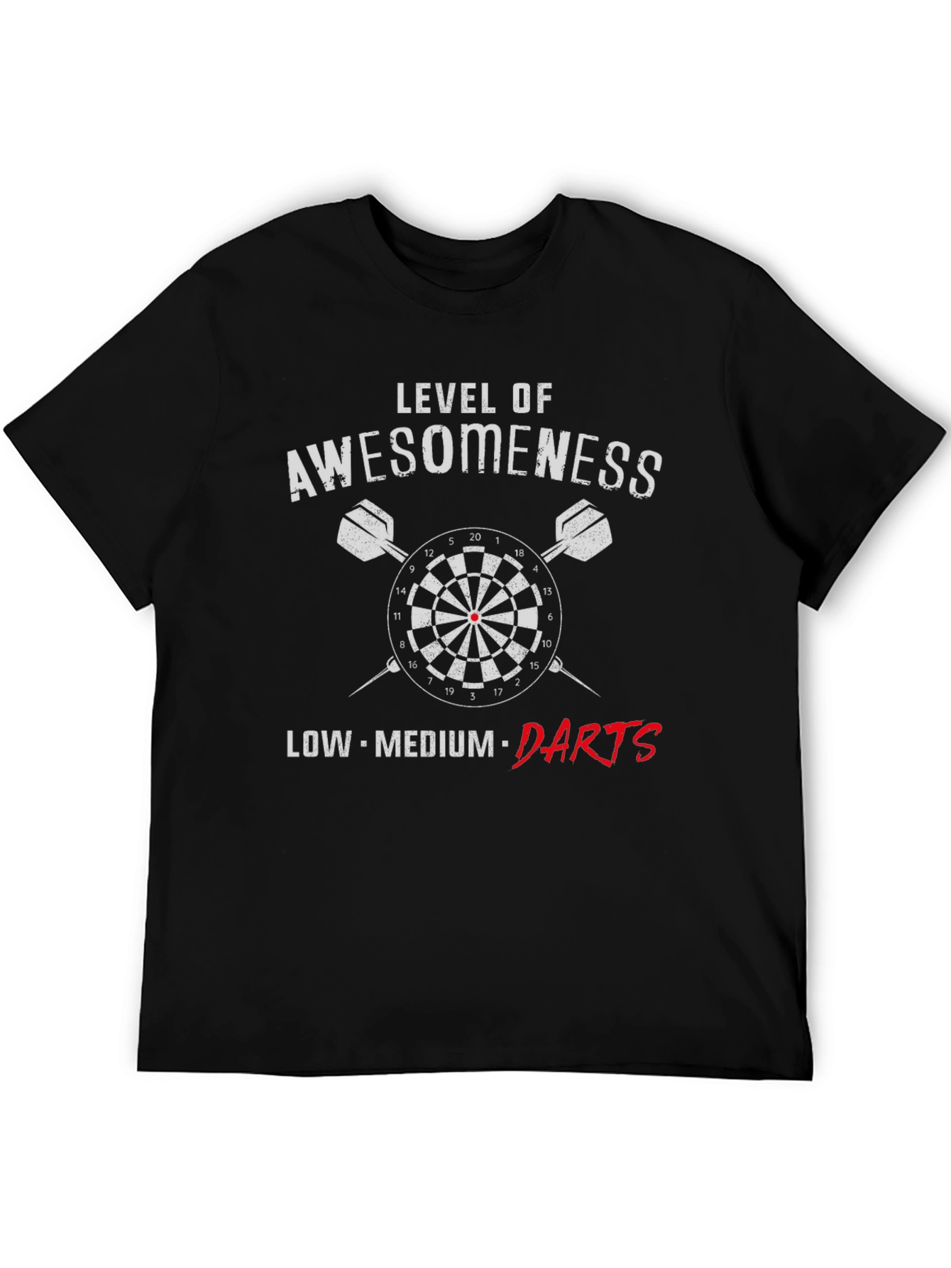 Awesomeness Level Darts Graphic Tee