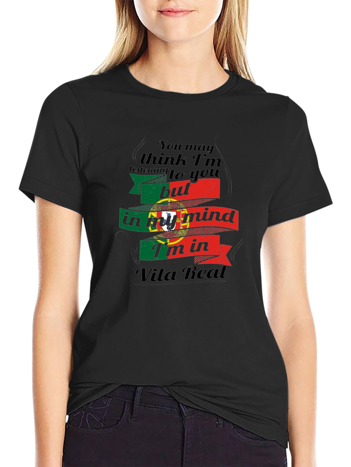Portugal Vila Real Mind T-Shirt - Black