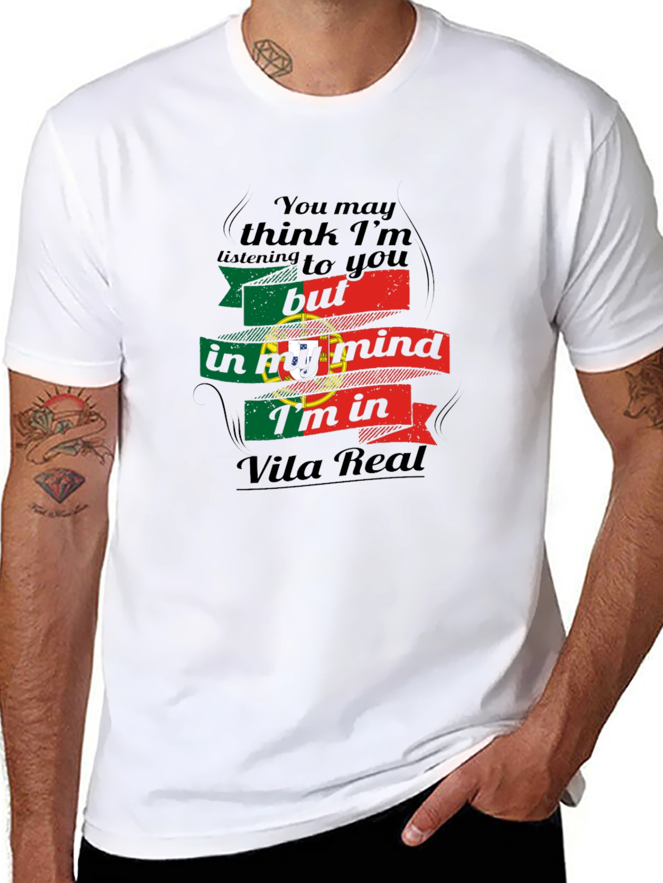 Portugal Vila Real Mind T-Shirt - Black