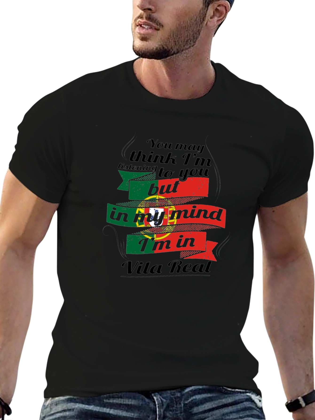 Portugal Vila Real Mind T-Shirt - Black