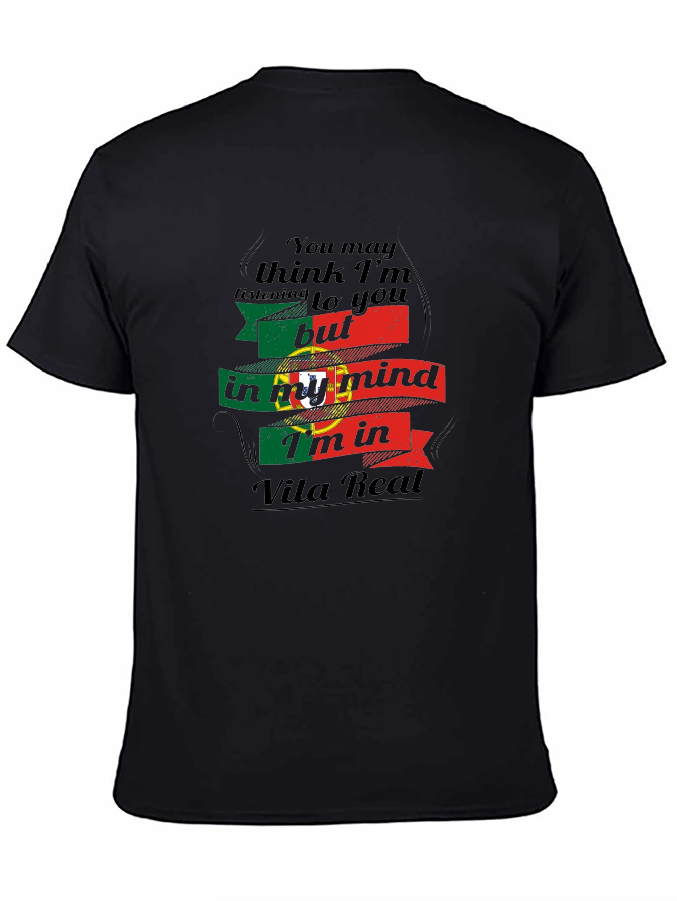 Portugal Vila Real Mind T-Shirt - Black
