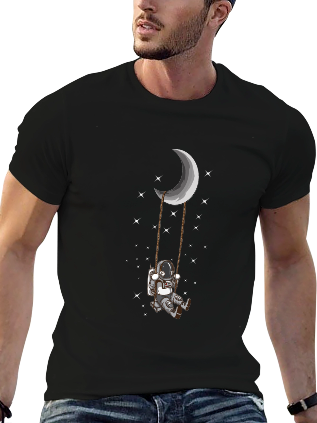 Astronaut on Moon Swing T-Shirt