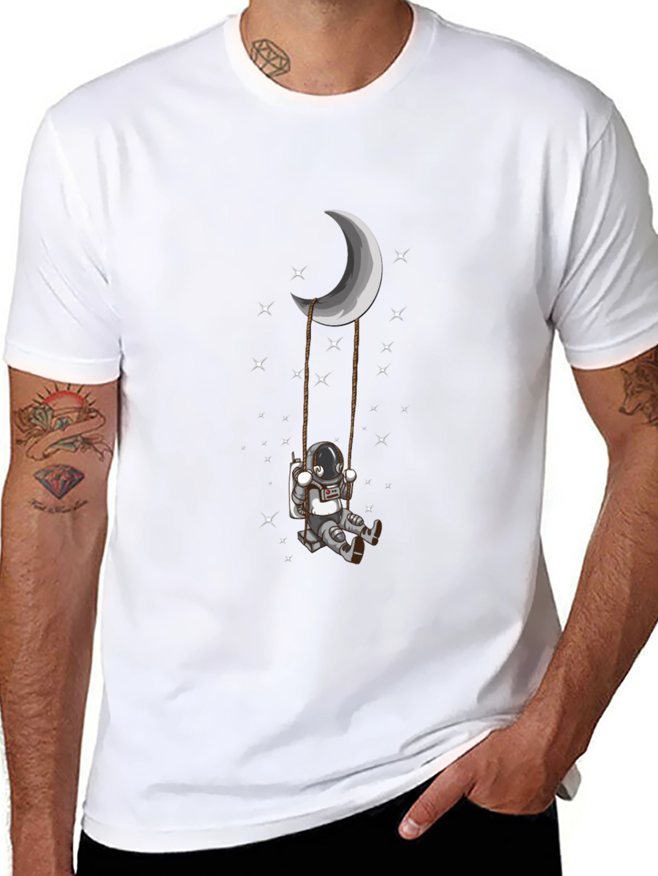 Astronaut on Moon Swing T-Shirt
