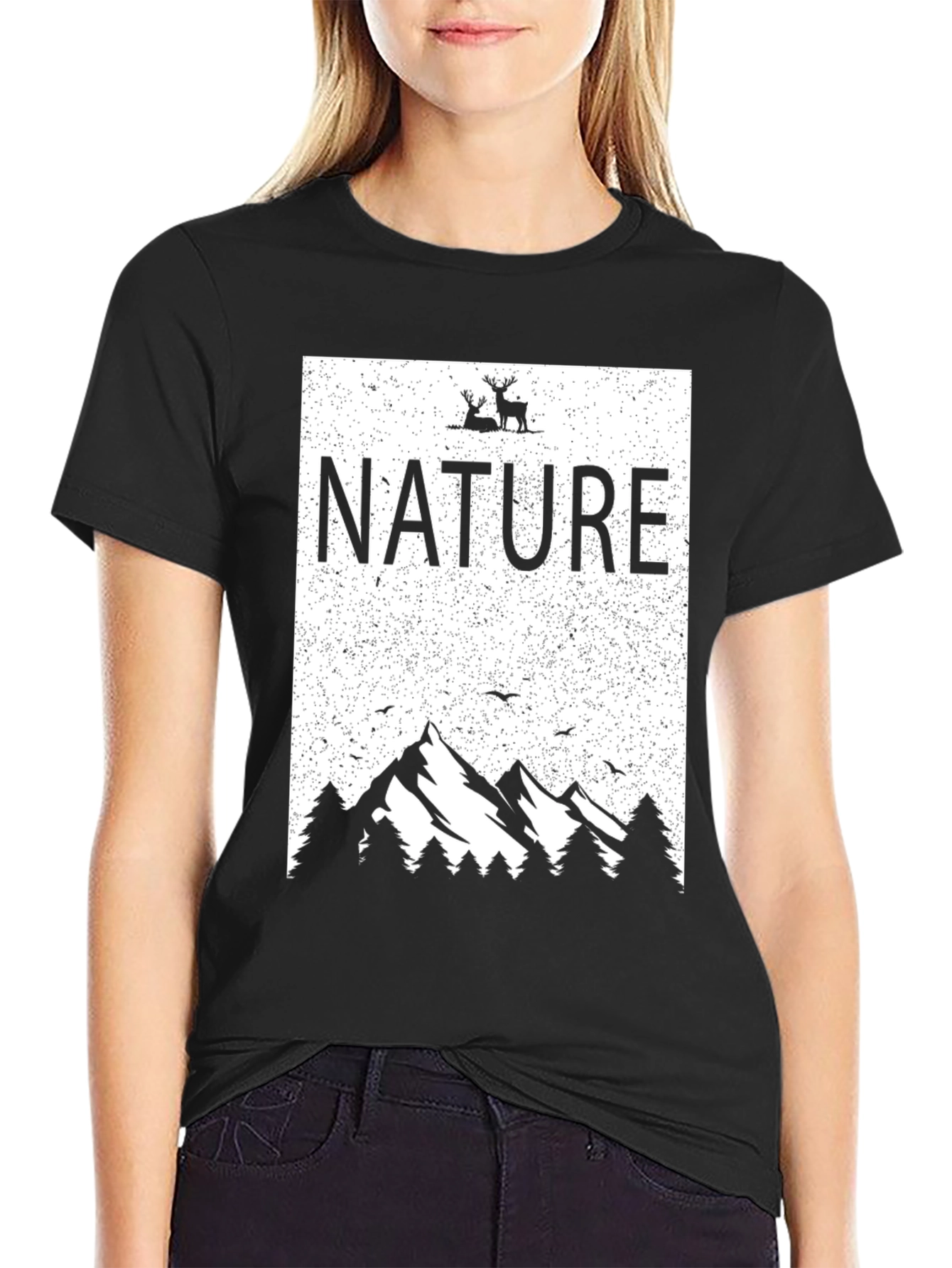 Nature Graphic T-Shirt - Mountain Design