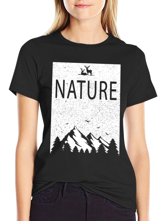 Nature Graphic T-Shirt - Mountain Design