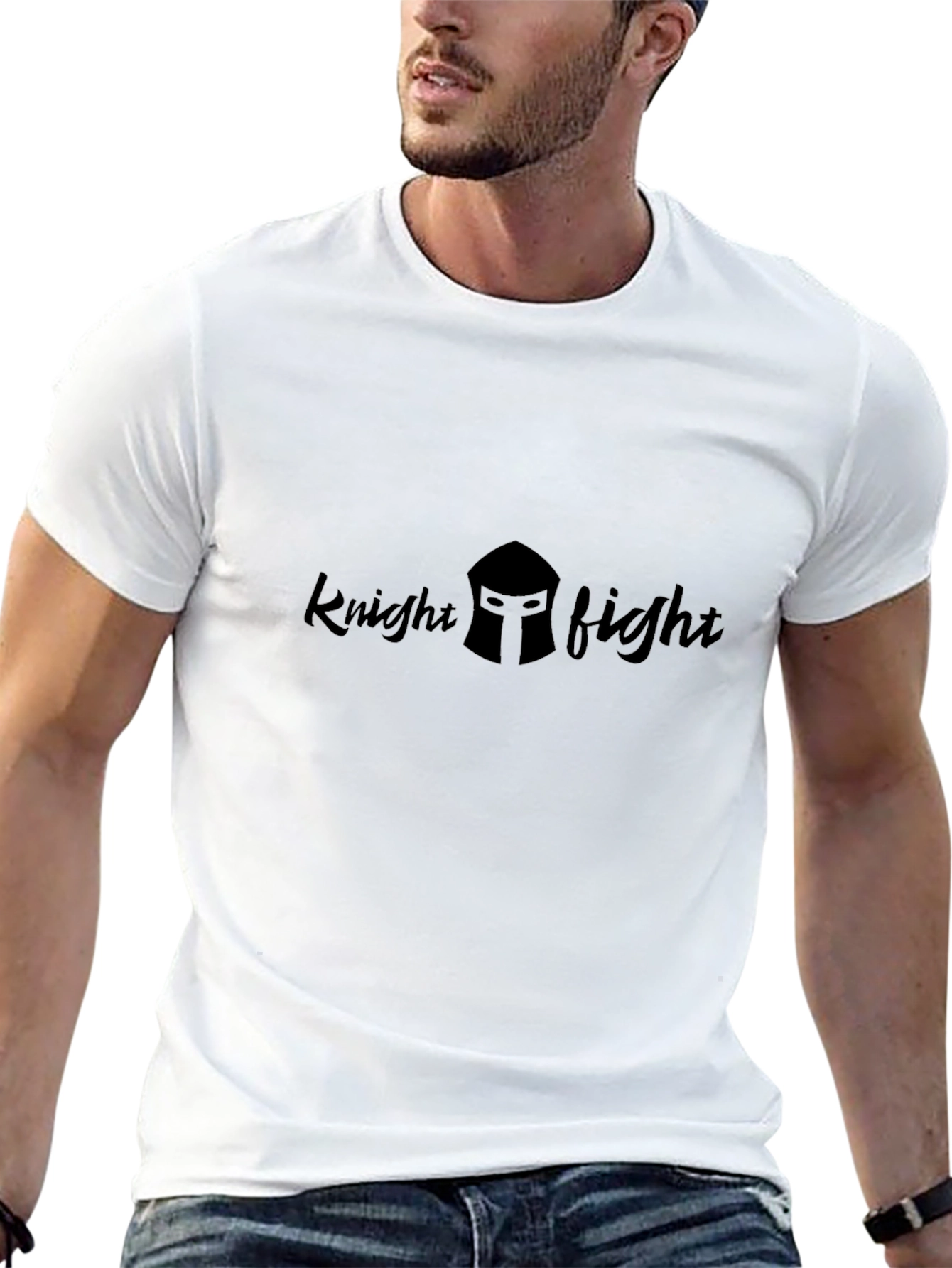 Knight Fight Black T-Shirt