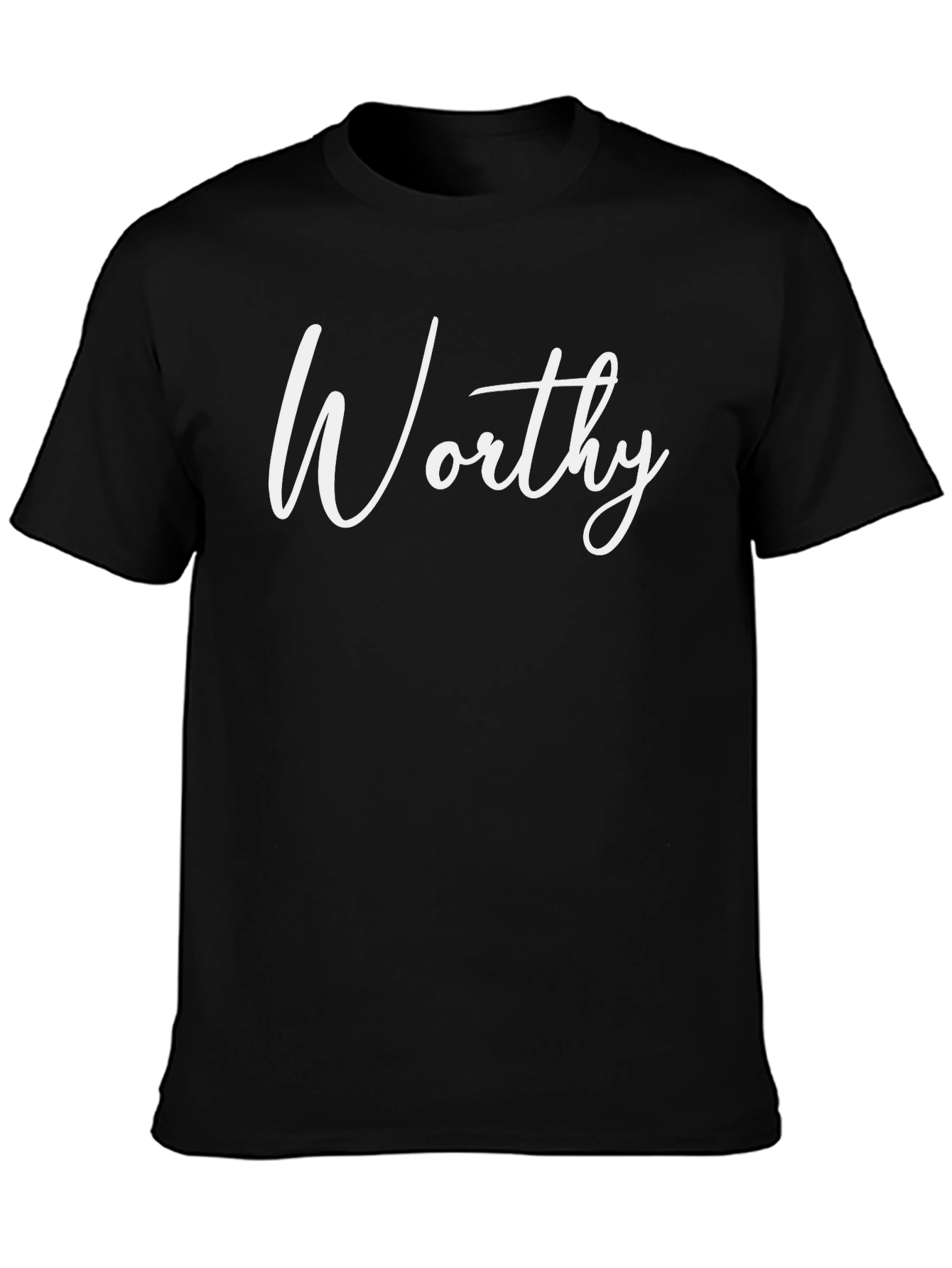 Worthy Graphic Print Black T-Shirt