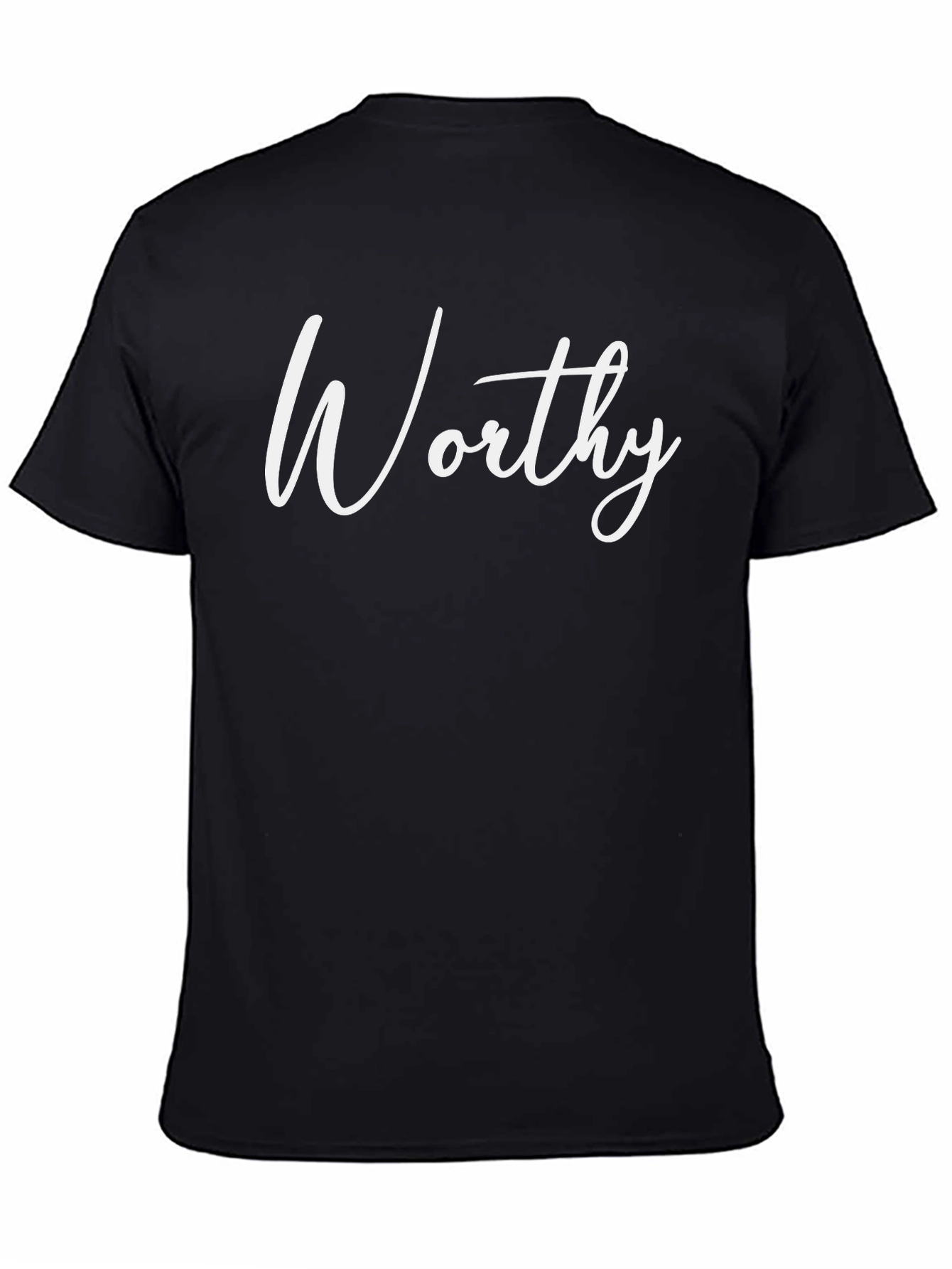 Worthy Graphic Print Black T-Shirt