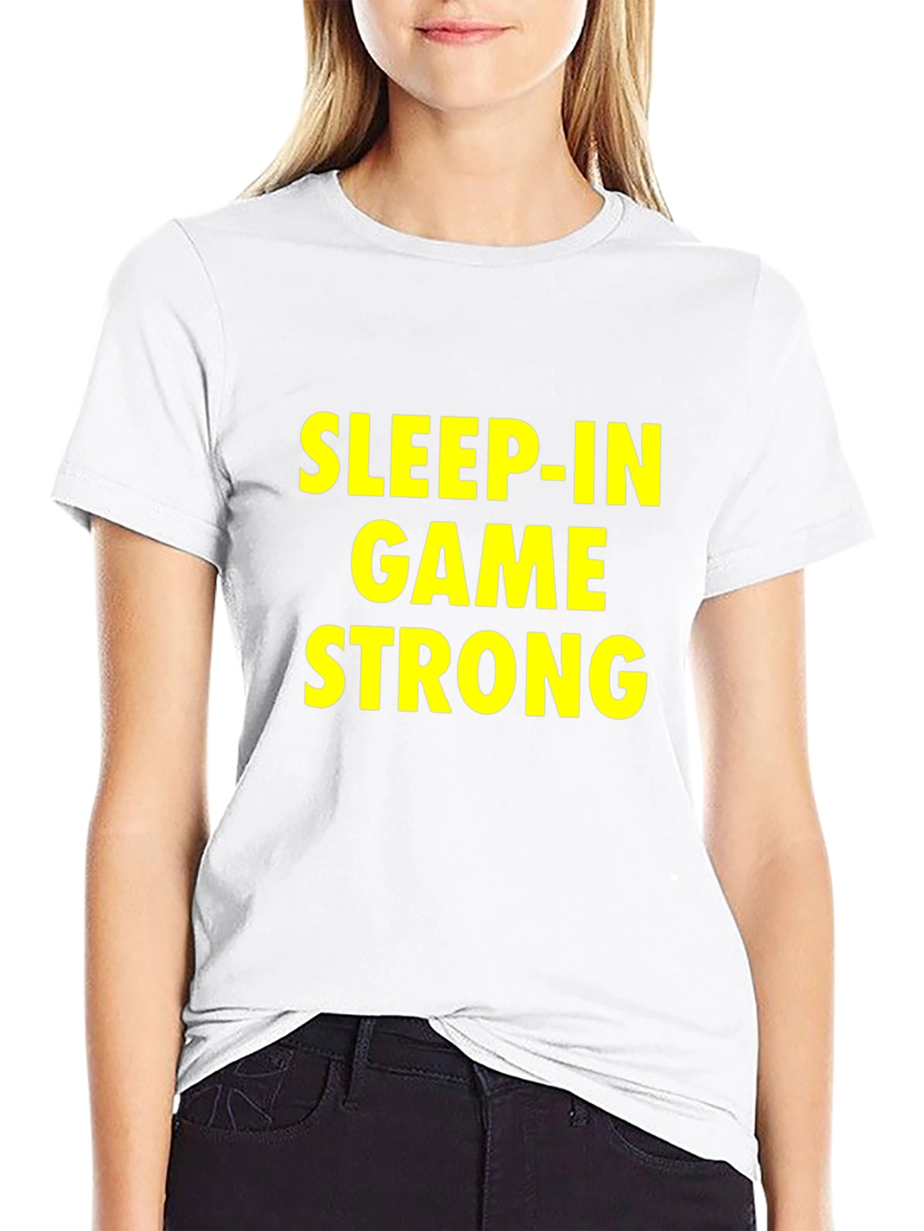 Sleep-In Game Strong Black T-Shirt