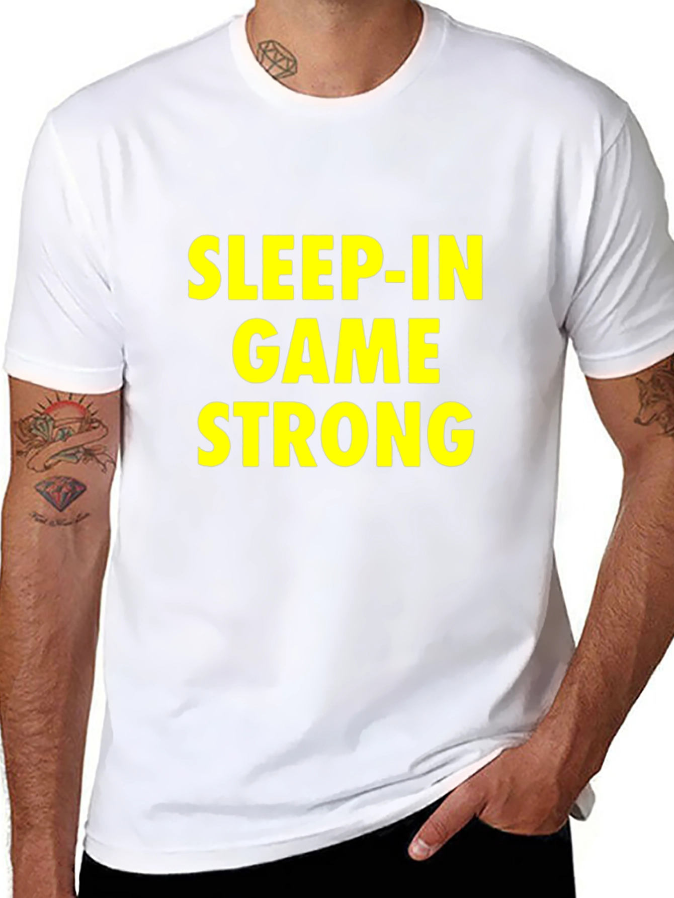 Sleep-In Game Strong Black T-Shirt