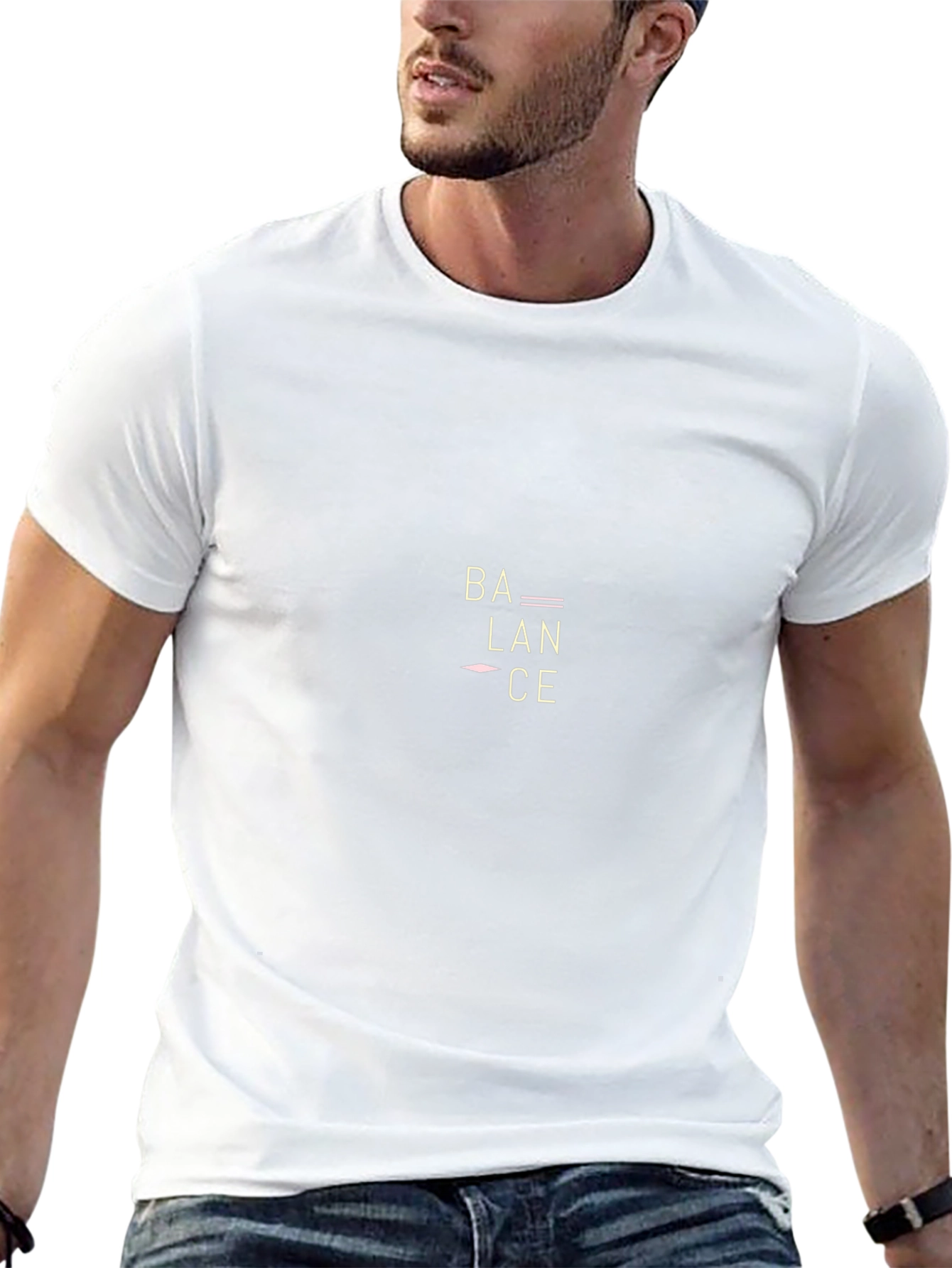 Balance Graphic Black T-Shirt
