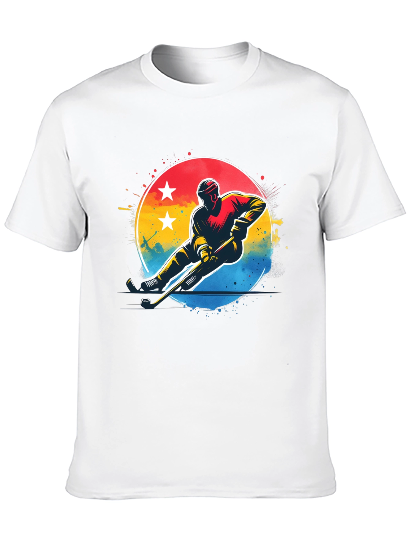 Hockey Player Graphic T-Shirt