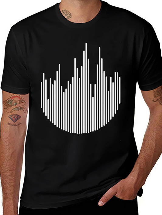 Modern Abstract Line Art Graphic Tee