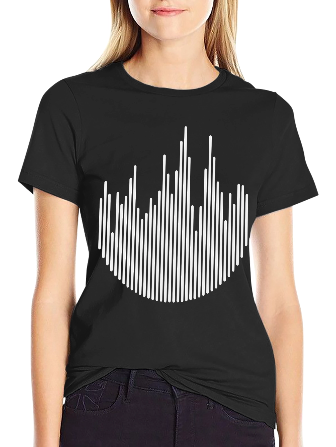 Modern Abstract Line Art Graphic Tee