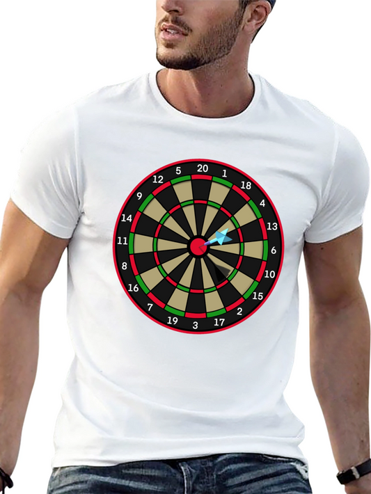 Dartboard Graphic Tee - Bullseye Target T-Shirt