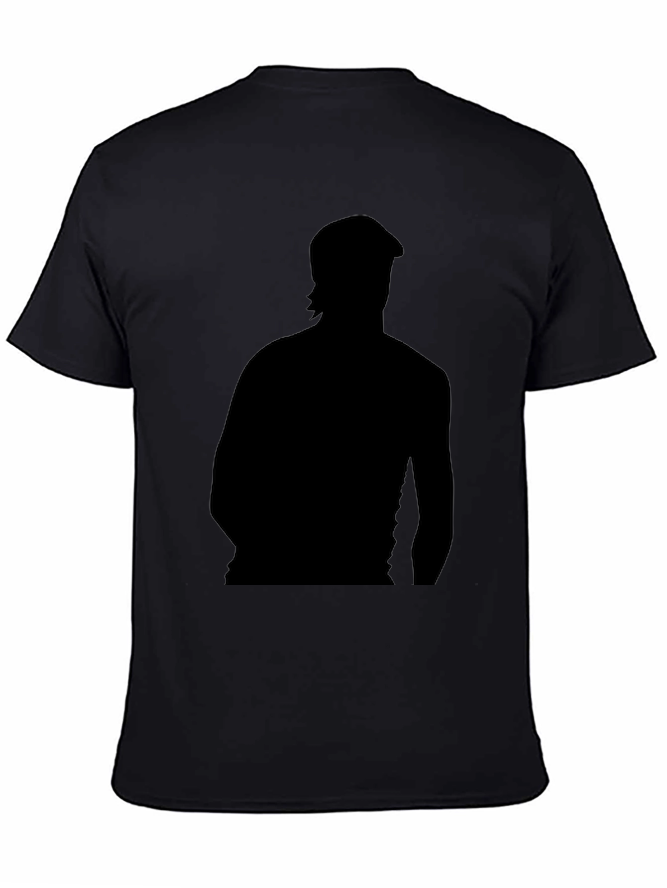 Silhouette Graphic Print Black T-Shirt