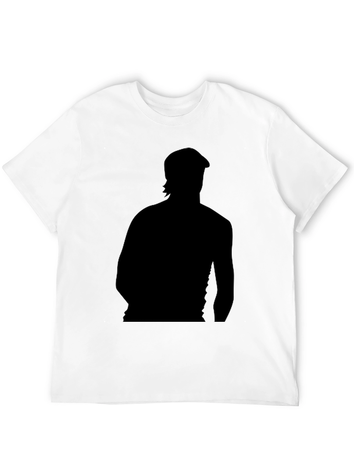 Silhouette Graphic Print Black T-Shirt