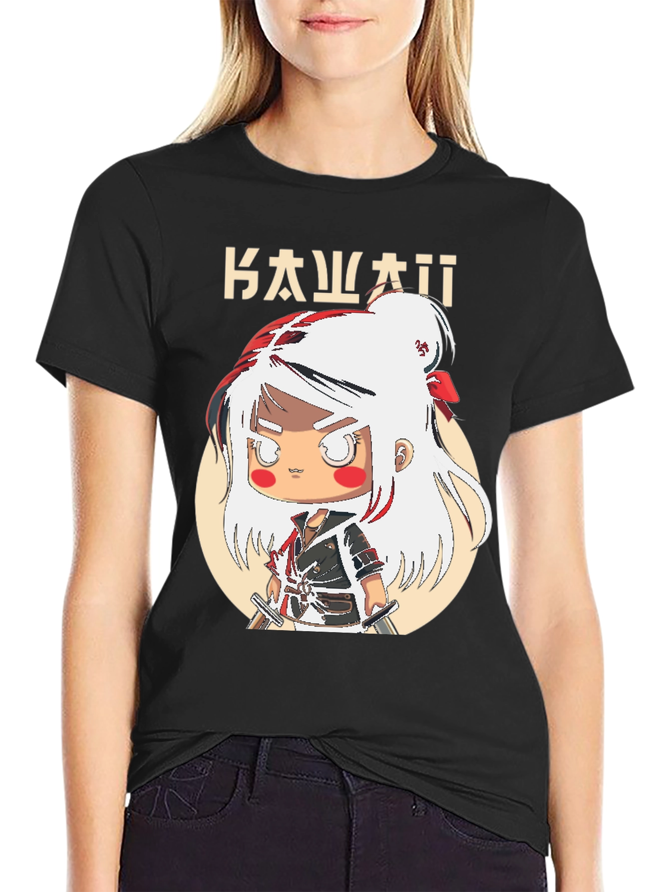 Kawaii Warrior Anime T-Shirt