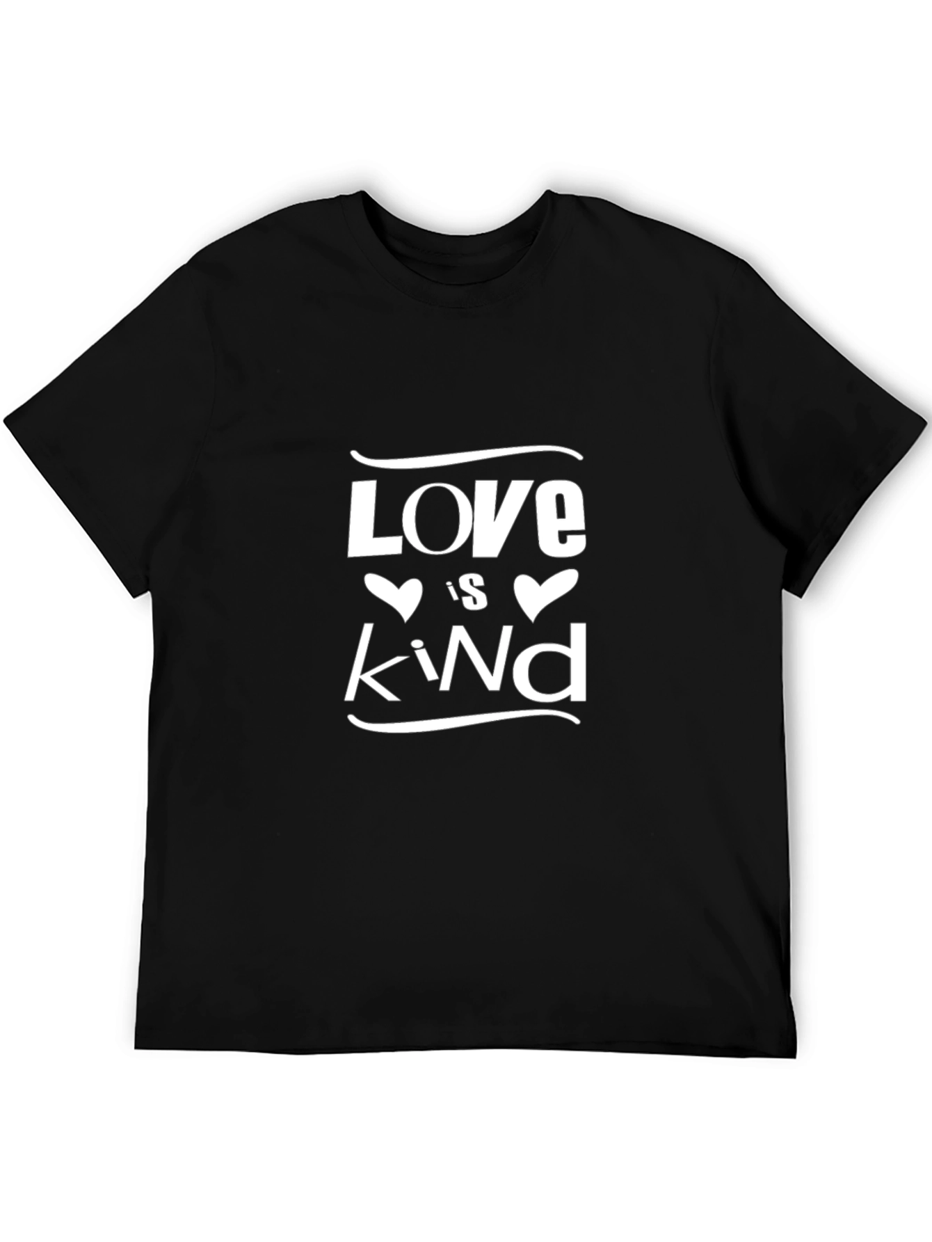 Love is Kind Black Graphic T-Shirt