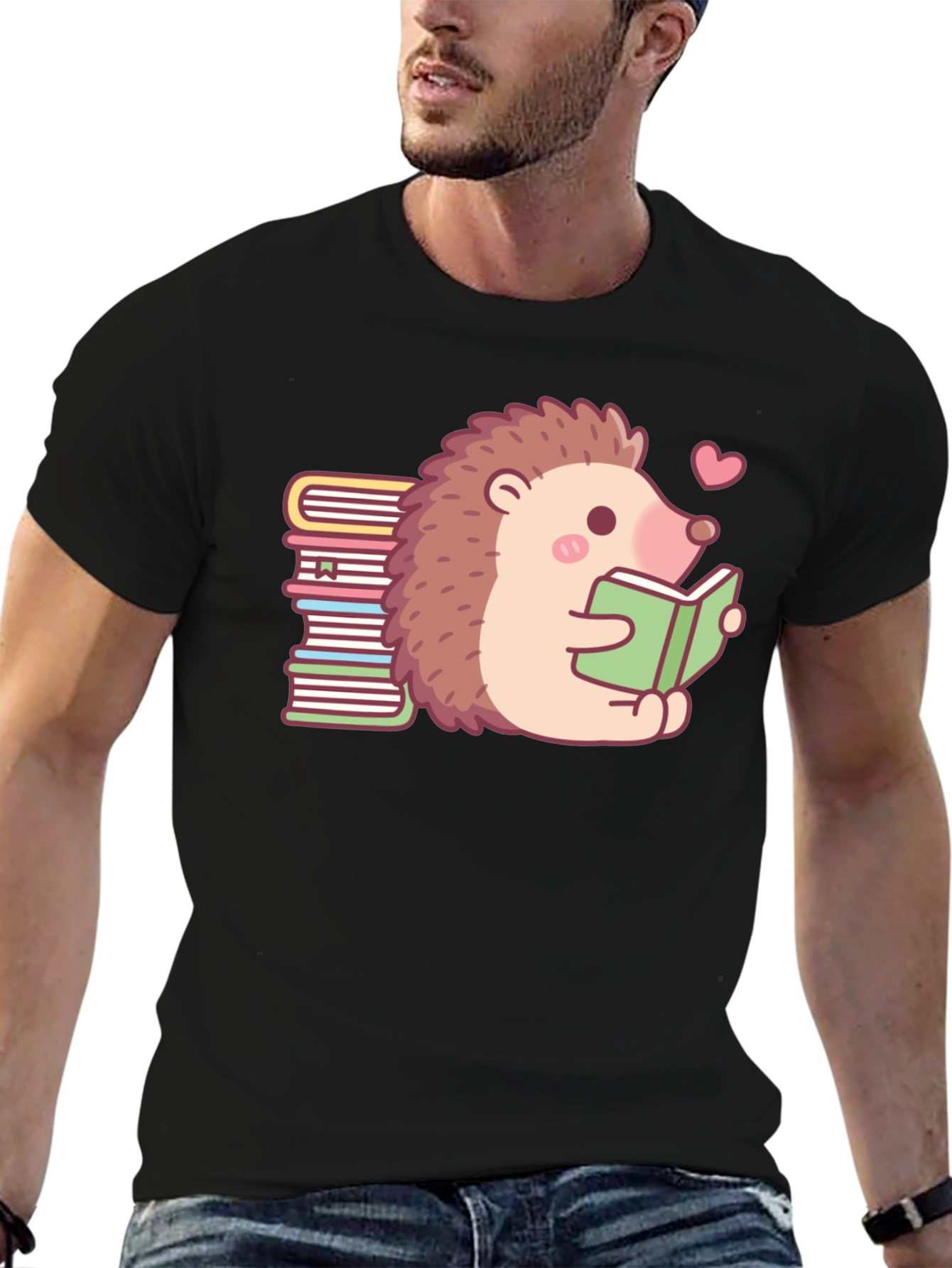 Bookworm Hedgehog T-Shirt