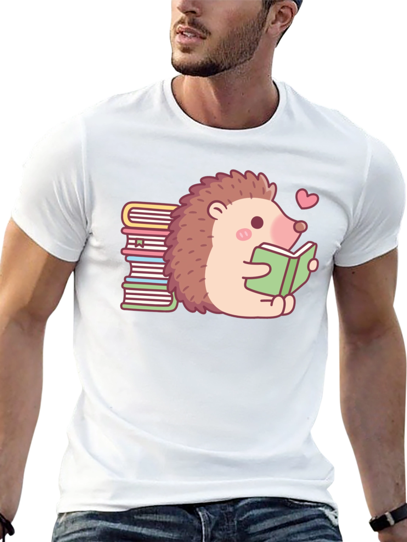 Bookworm Hedgehog T-Shirt