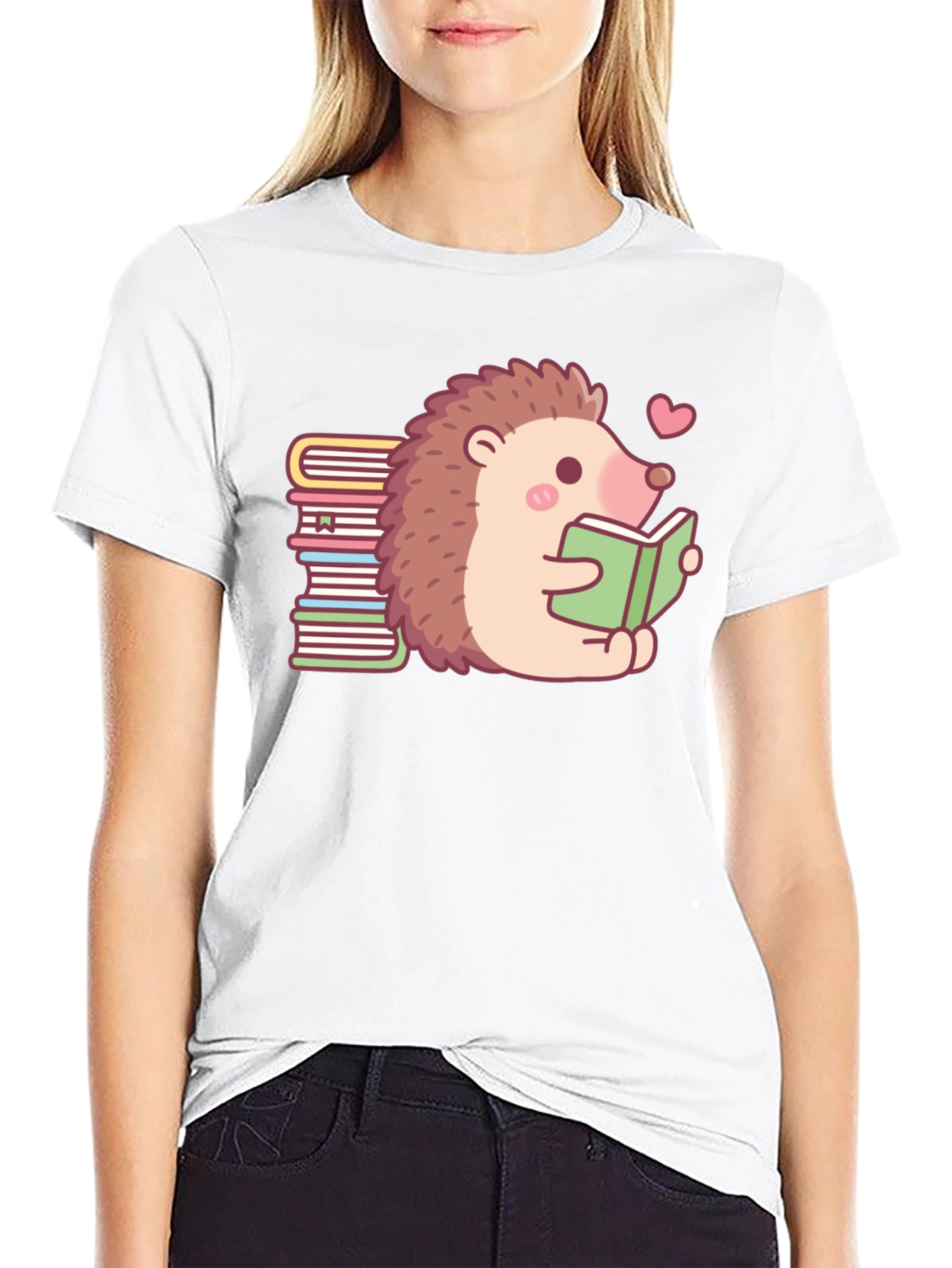 Bookworm Hedgehog T-Shirt
