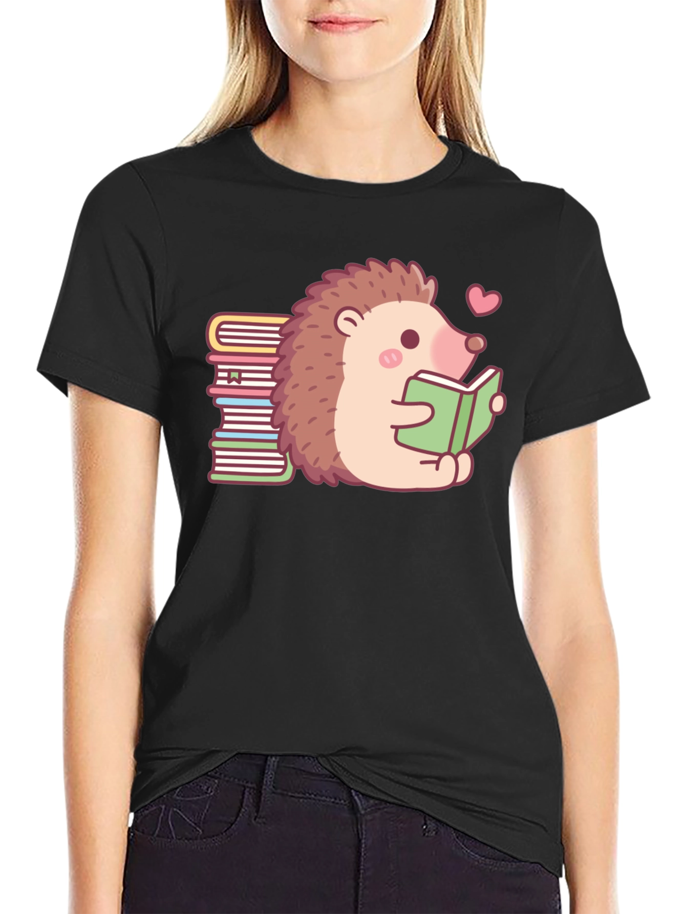 Bookworm Hedgehog T-Shirt