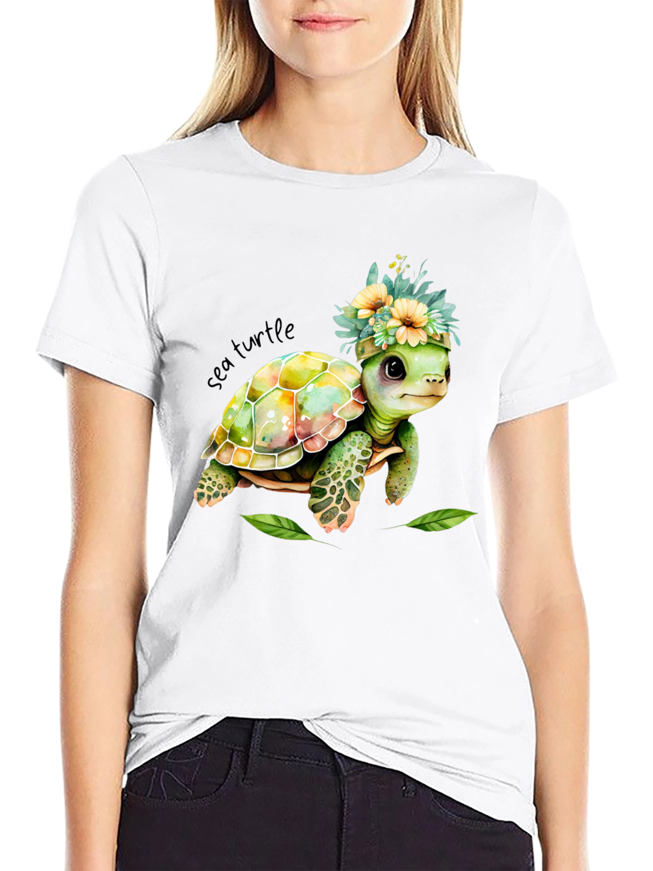 Cute Sea Turtle Graphic Tee