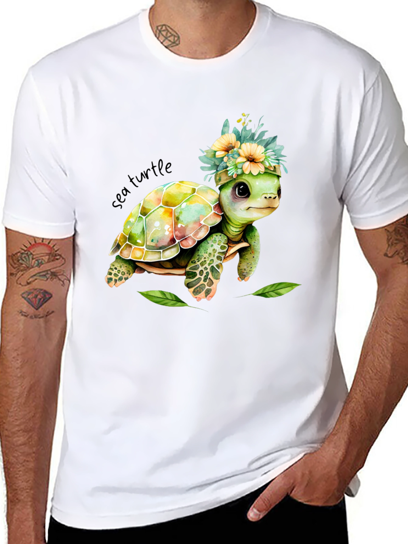 Cute Sea Turtle Graphic Tee