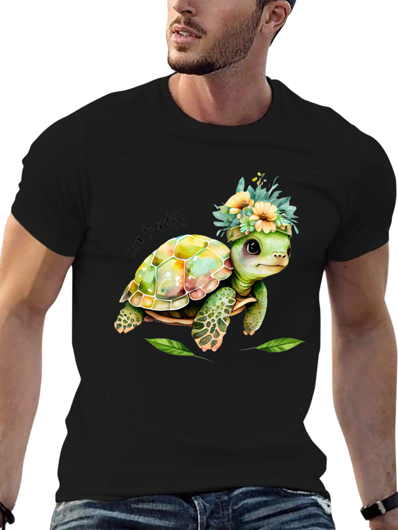 Cute Sea Turtle Graphic Tee