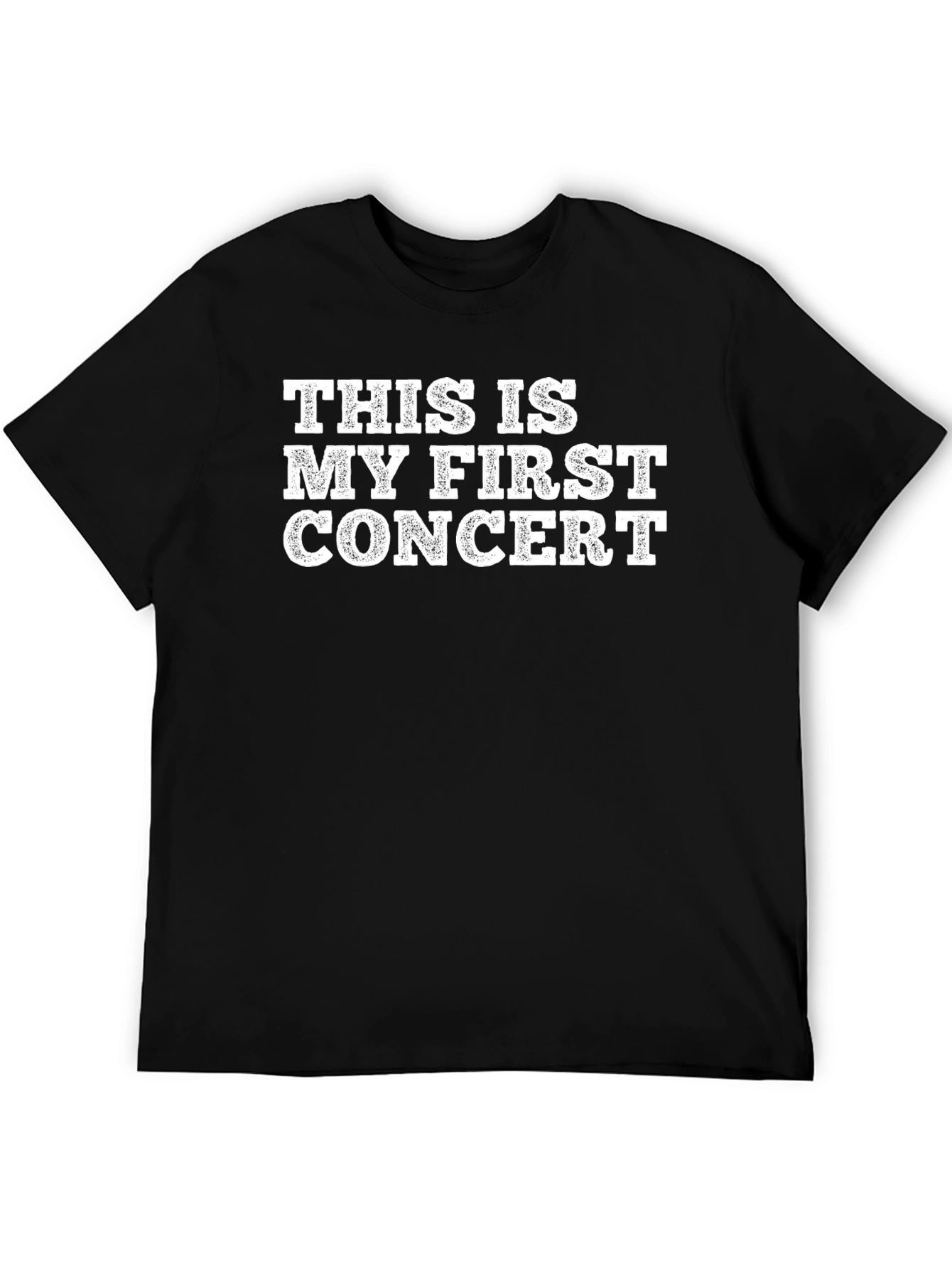 First Concert T-Shirt - Black Graphic Tee