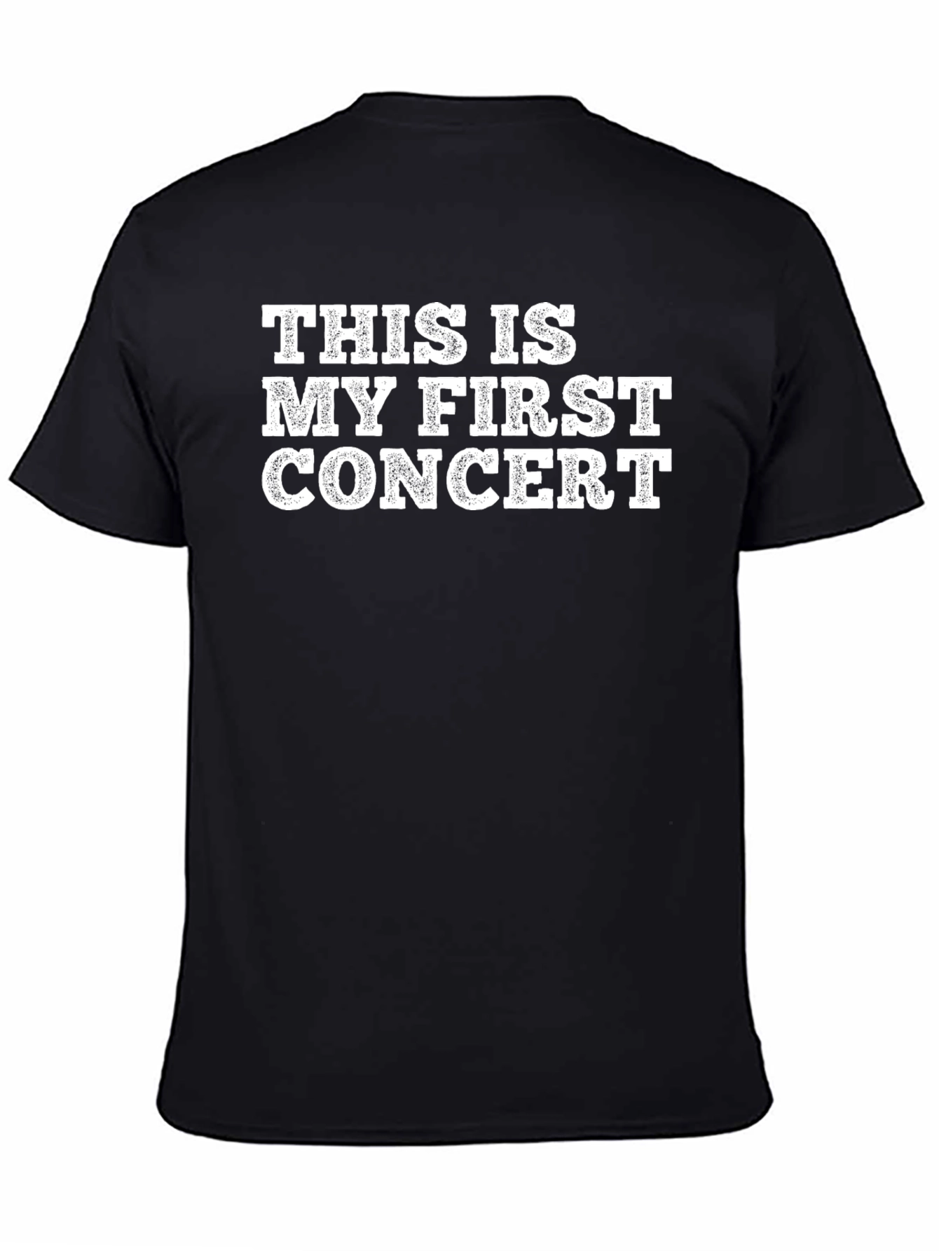 First Concert T-Shirt - Black Graphic Tee