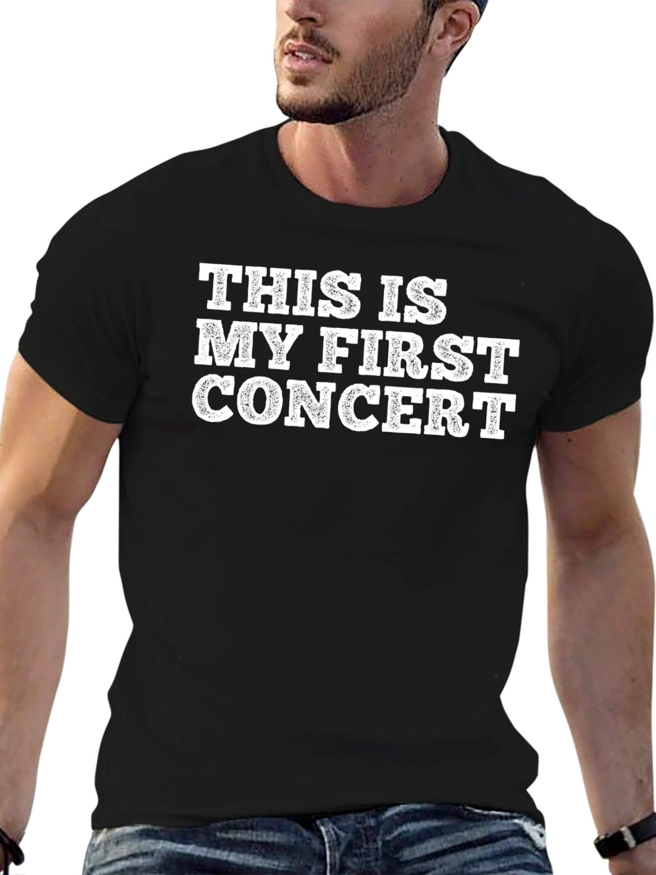 First Concert T-Shirt - Black Graphic Tee