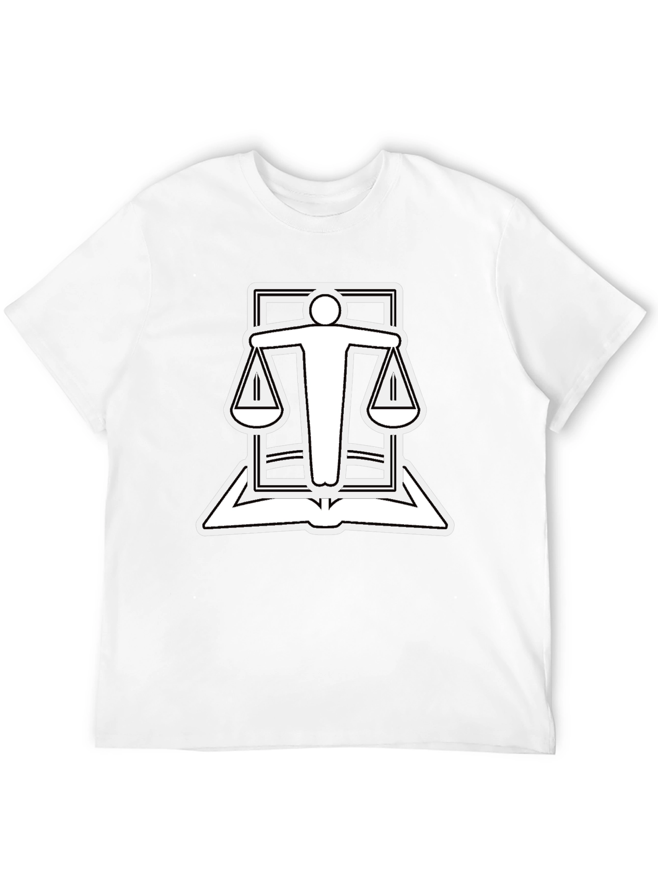 Scales of Justice Graphic Tee - Black